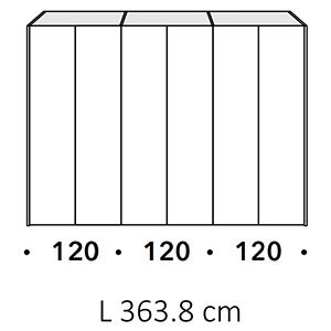 Lunghezza 363,8Cm