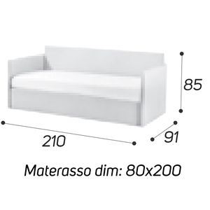 Materas. 80x200 [+€85,00]