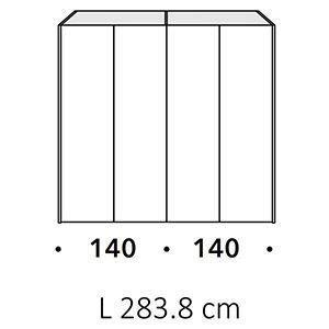 Lunghezza 283,3Cm