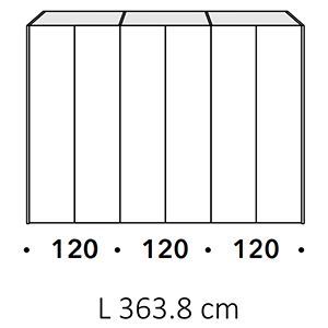 Lunghezza 363,8Cm