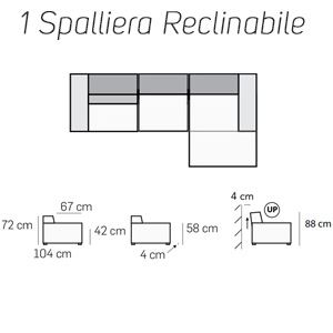 1 Spalliera Reclinabile [+€615,00]