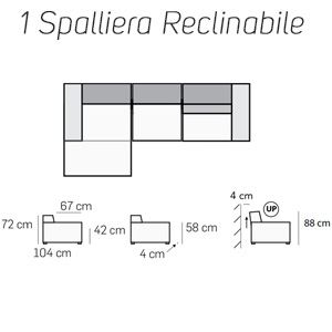 1 Spalliera Reclinabile [+€615,00]