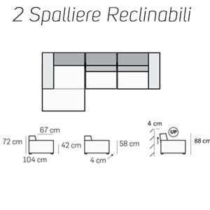 2 Spalliere Reclinabili [+€1076,00]