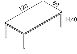 L.120cm x P.60cm