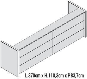 Lunghezza 370cm [+€892,00]