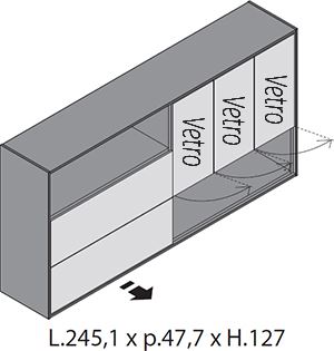 H.127cm Ante Vetro