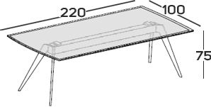 Lunghezza 220cm [+€220,00]