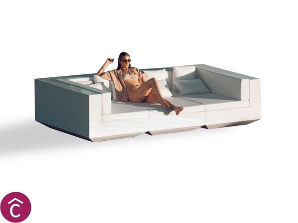 Vela Divano 3 Posti chaise Longue di Vondom