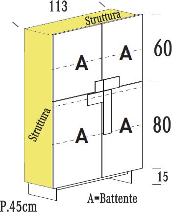 Profondità 45cm [+€187,00]