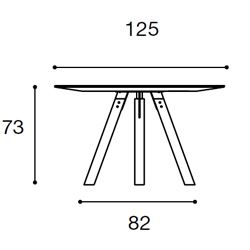 Diametro Ø125cm