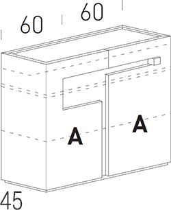 Profondità 45cm