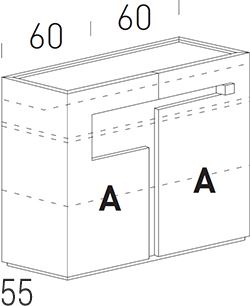 Profondità 55cm [+€131,00]