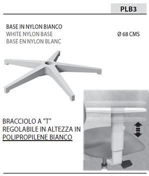 Base Bianco Ø68