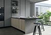 Top e fianco isola Infinity terrazzo grey