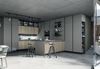 Top e fianco isola Infinity terrazzo grey