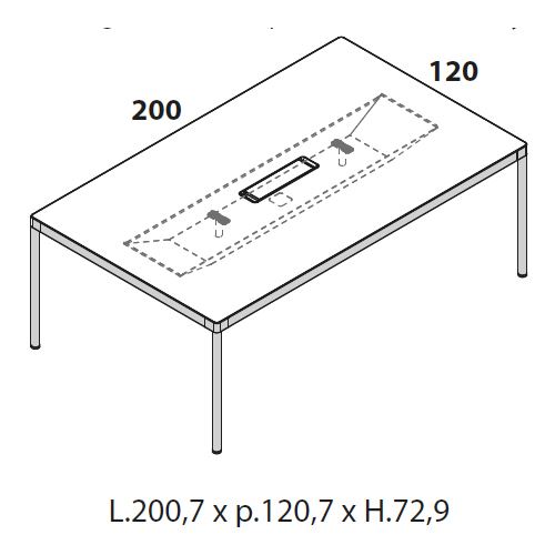 Tavolo riunione 200 [+€404,00]