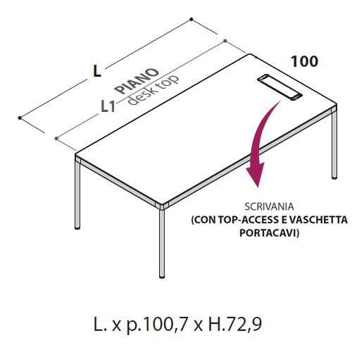 Scrivania Direzionale [+€320,00]