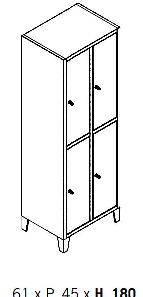 2 Livelli Colonna Doppia [+€124,00]