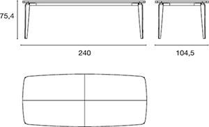 Lunghezza 240cm [+€195,00]