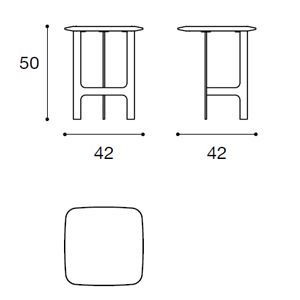 Quadrato 50cm