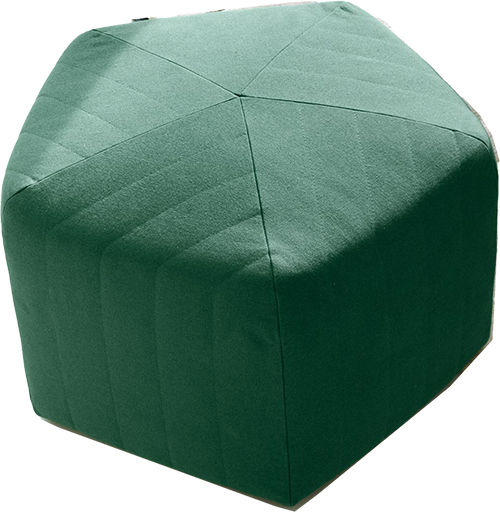 Pouf nel colore del letto